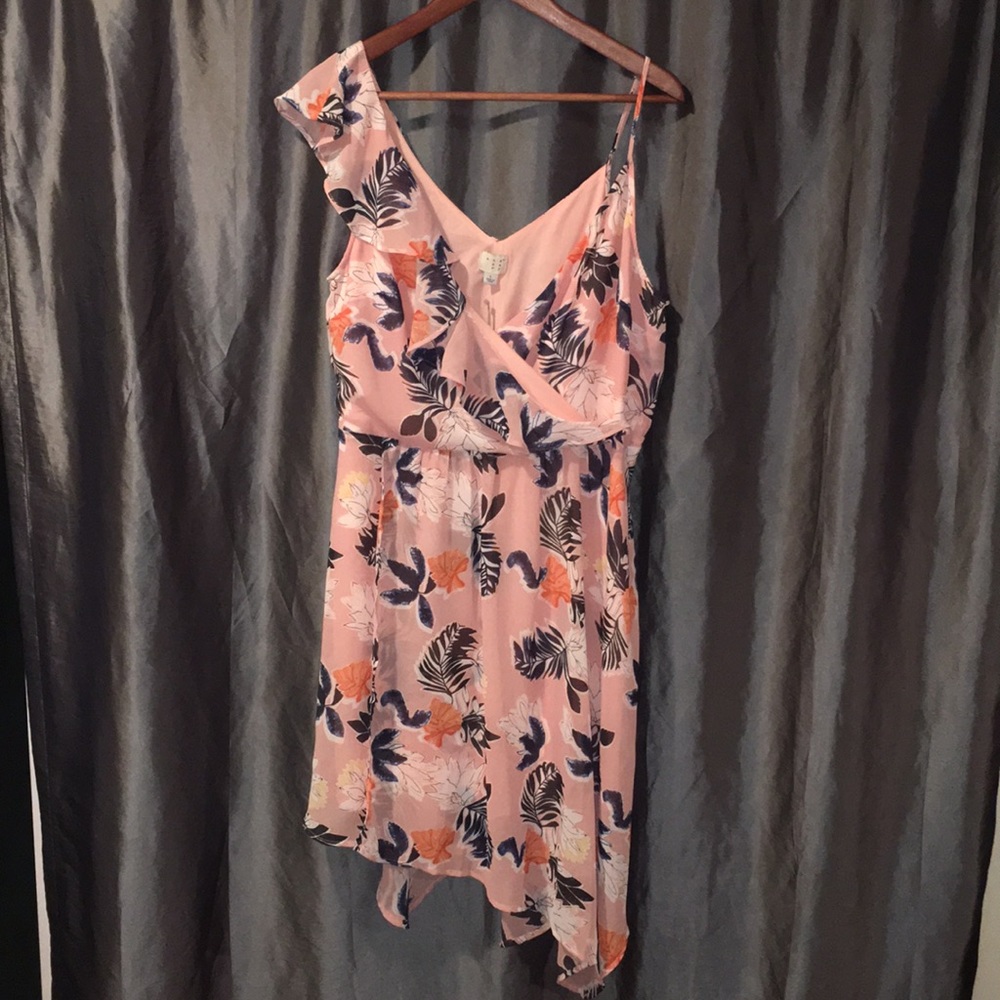 a•n•d e a w y Pink floral Dress